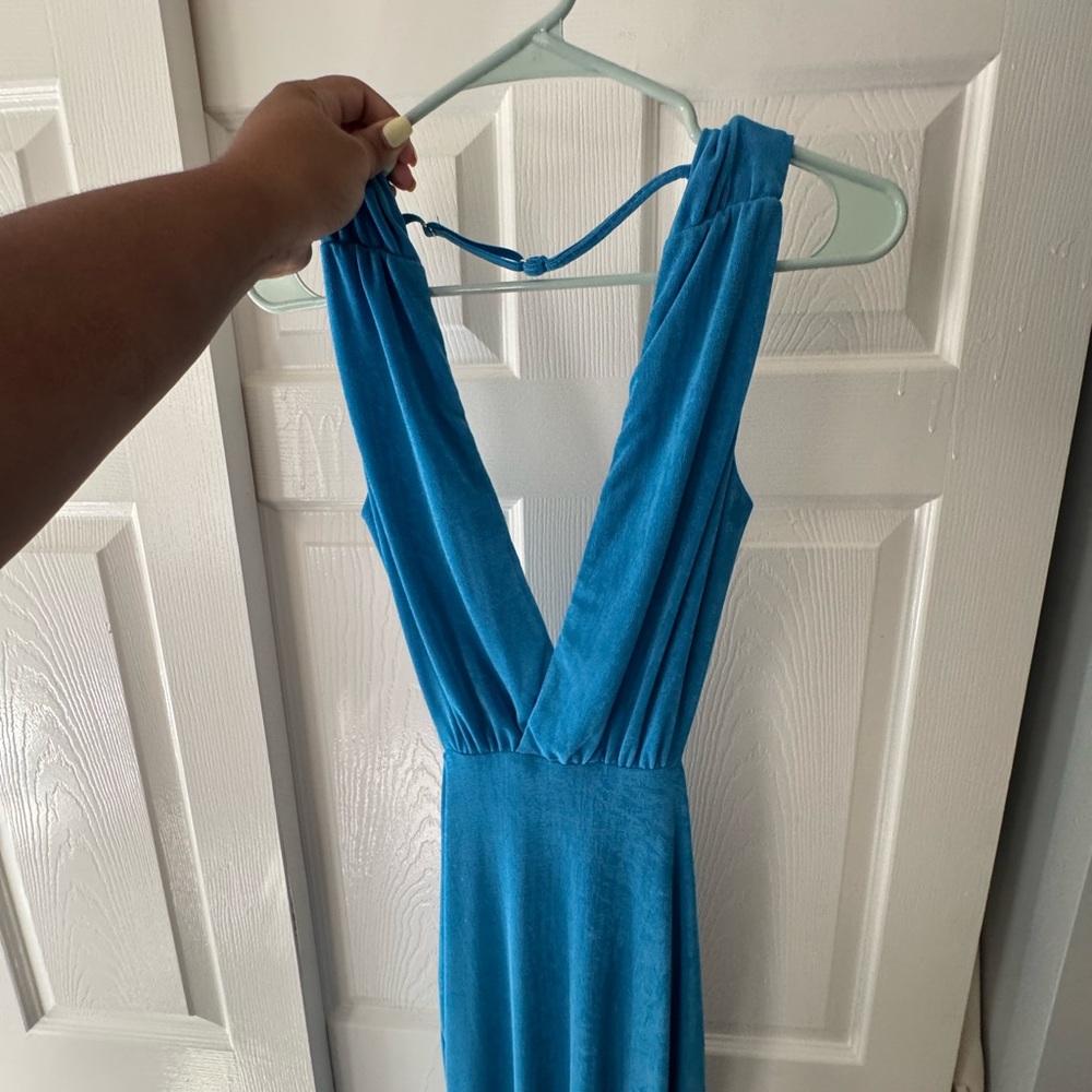 Oh Polly Blue Backless Dress